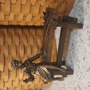 Jesus in Saint Joseph's Workshop Art by Roman, Inc. - Metal Wood